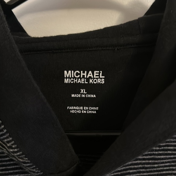 Michael Kors hooded 1/4 button long sleeve size XL - Picture 2 of 4